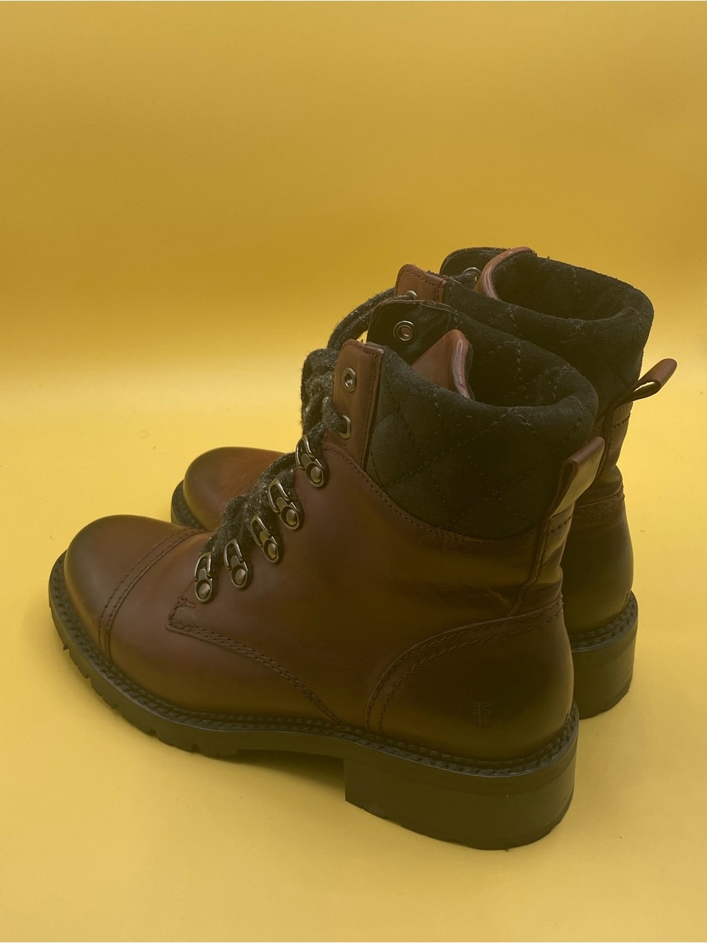 Frye Samantha Hiker boots burgundy/bordeaux - Picture 3 of 4